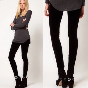LNA Velvet Leggings Black Size Small